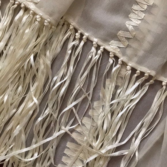 SATIN RIBBONED SCARF - Picture 3 of 6